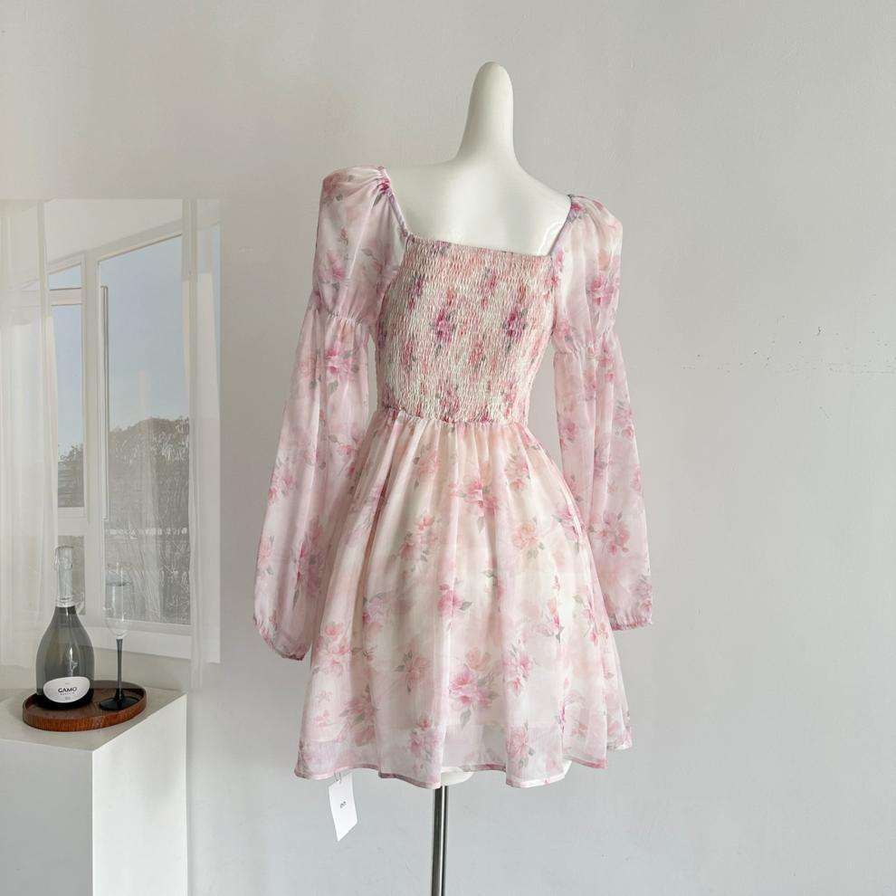 【dress】花柄ワンピース　M29626