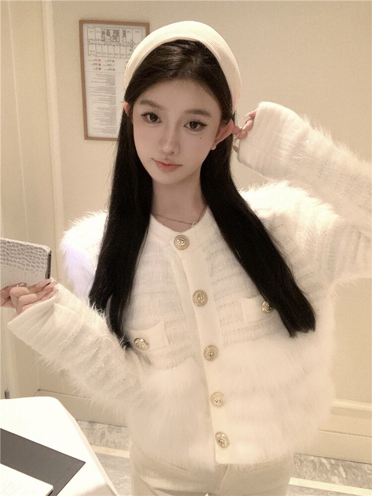 【outer】ファーニットコート　M28180