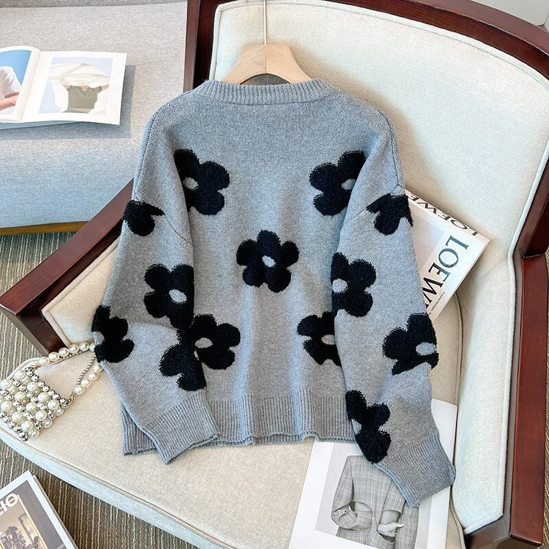 【tops】クルーネックニットセーター　M19130