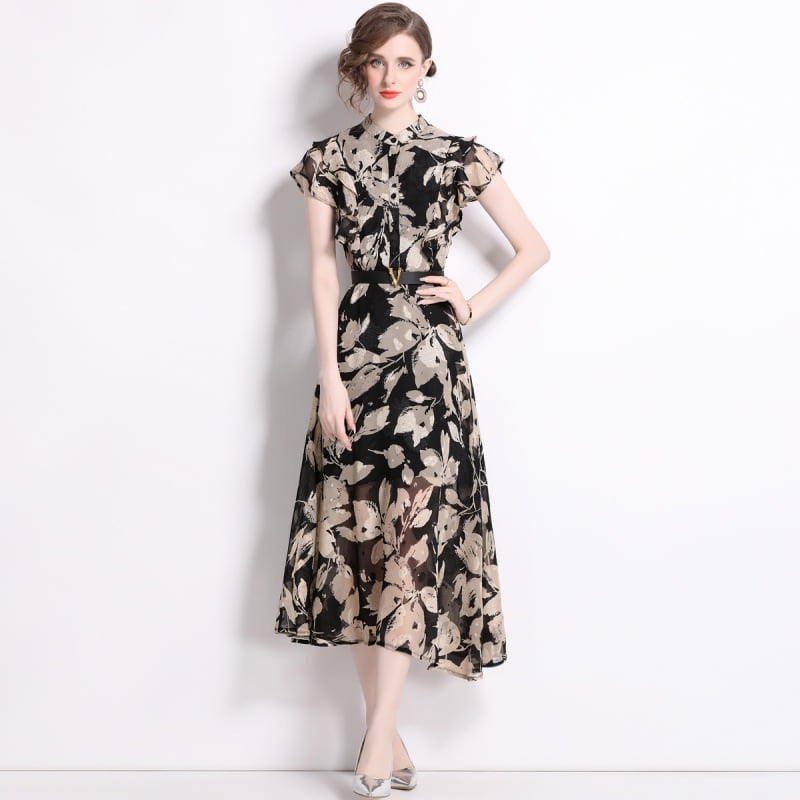 【dress】プリントワンピース　M25063