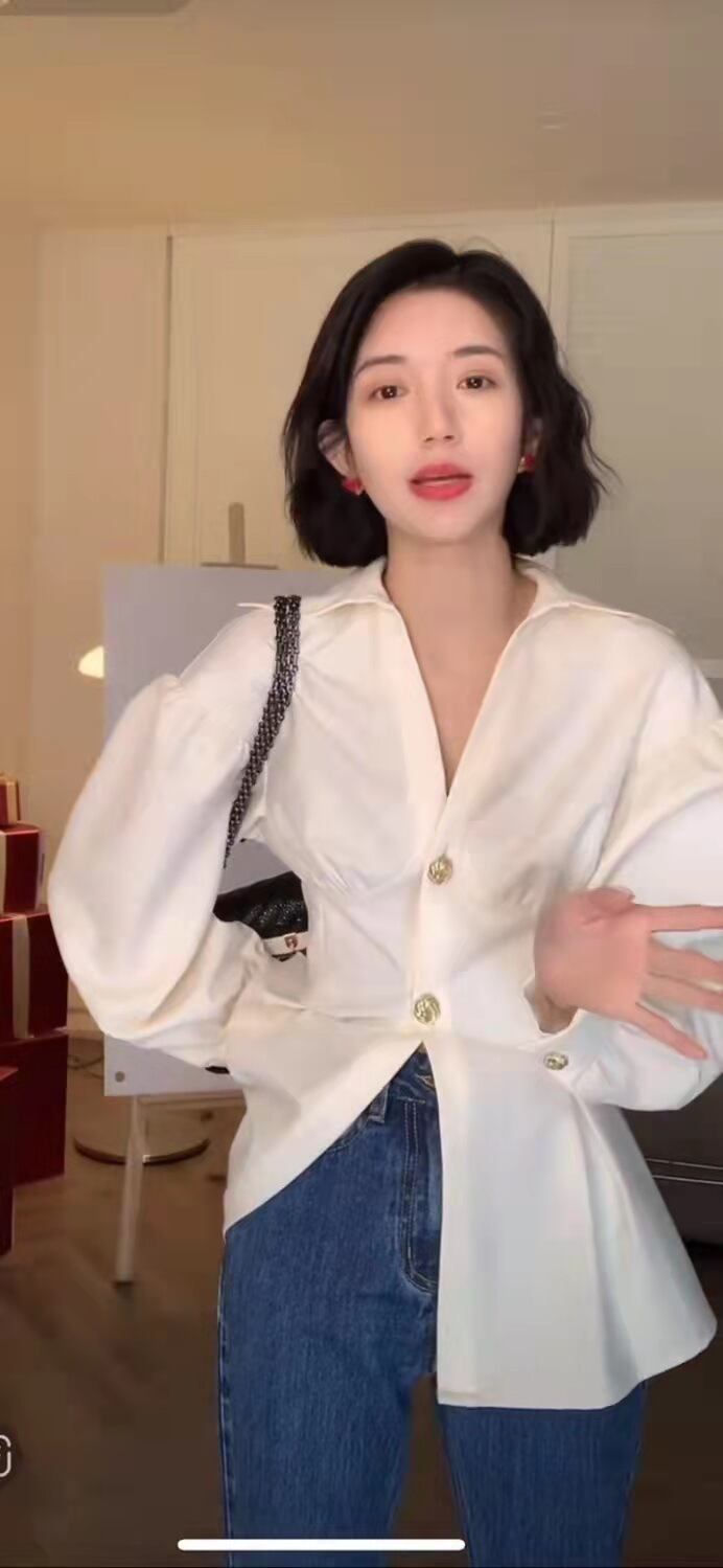 【tops】長袖ブラウスG20338