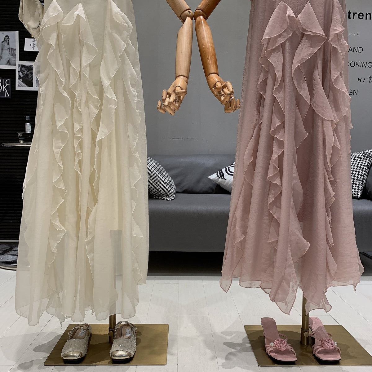 【dress】キャミワンピース×フリルワンピースセット　M24706