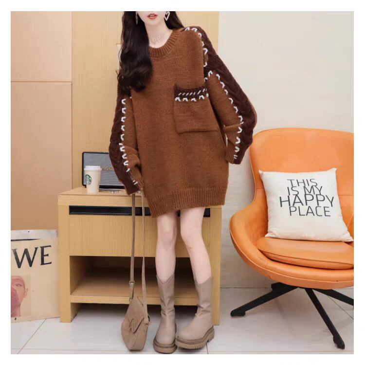 【tops】クルーネックニットセーター　M27713
