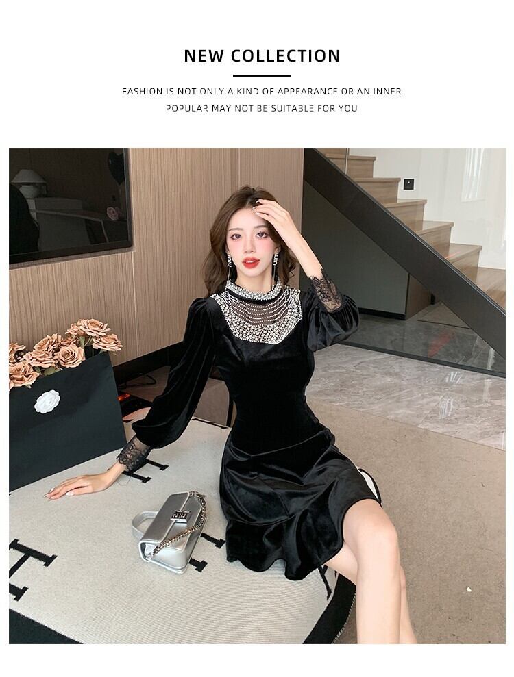 【dress】デートワンピース　M18900