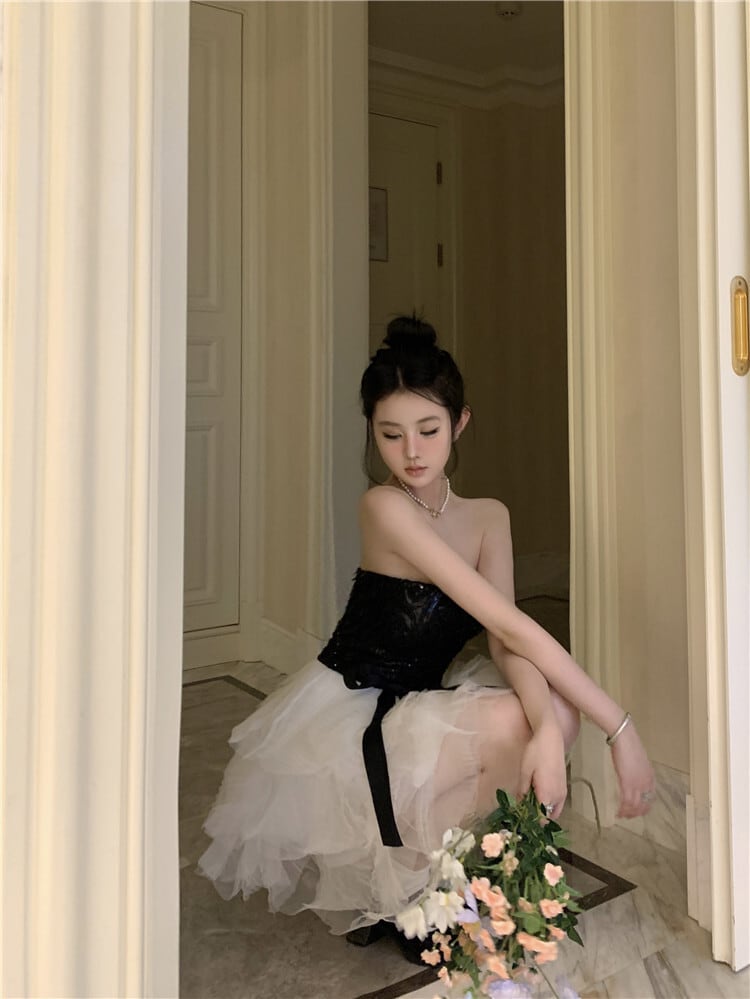 【dress】ベアトップワンピース　M24445