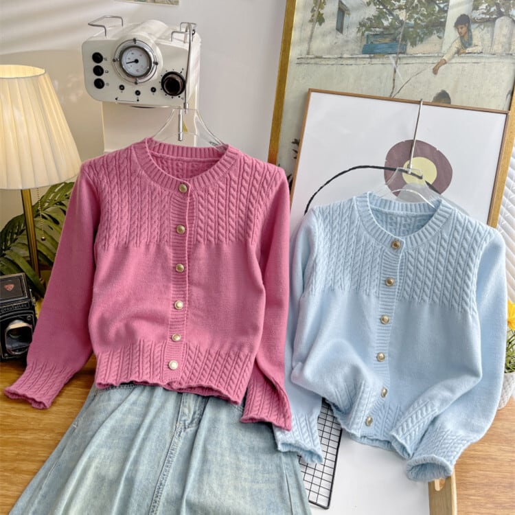 【outer】ニットカーデ　M25474