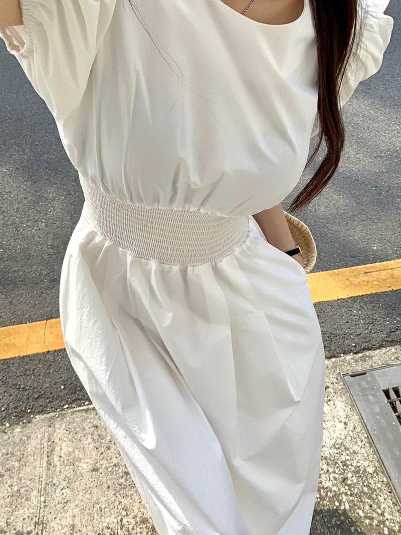【dress】パフスリーブワンピース　M29779