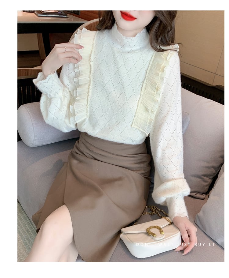 【tops】レースシャツトップス　M28658