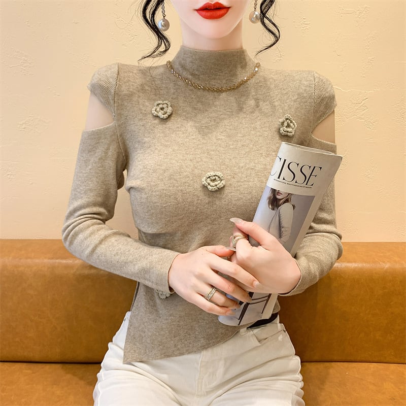 【tops】立体フラワーニットトップス　M27967