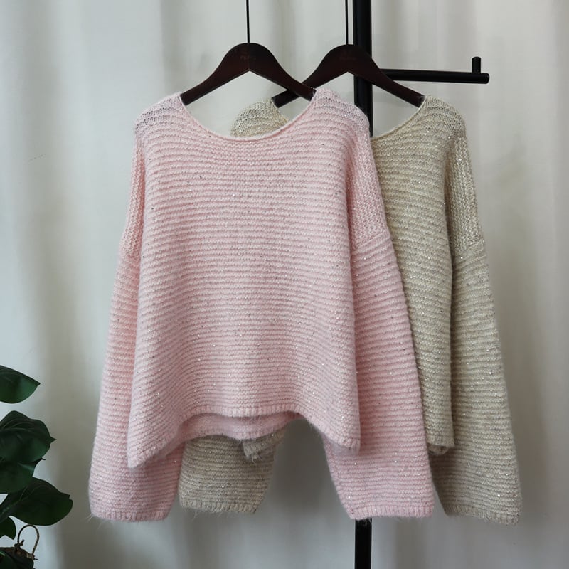 【tops】キラキラニットセーター　M25371