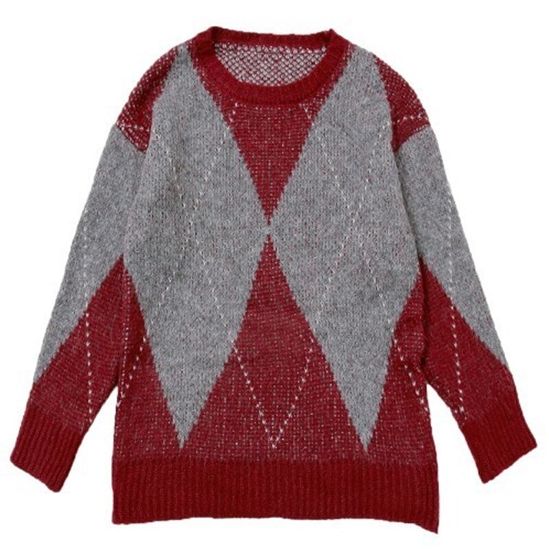 【tops】ニットトップス Q7079