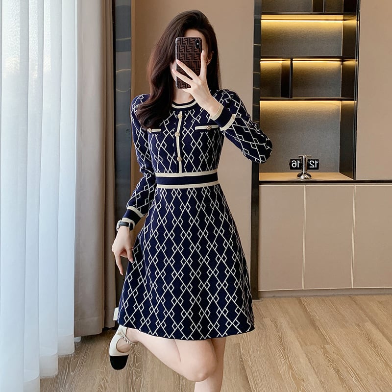 【dress】ニットワンピース　M25462