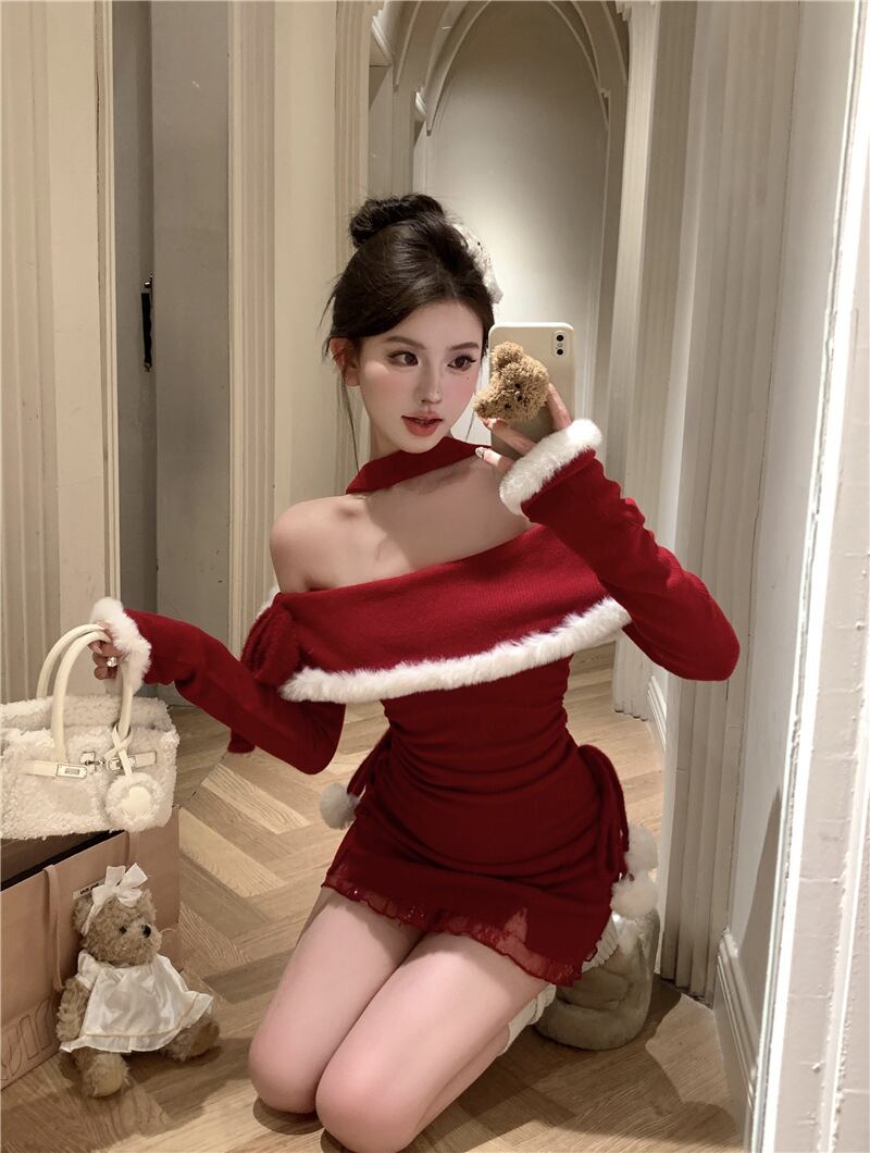 【dress】オフショルダーワンピース　M28460