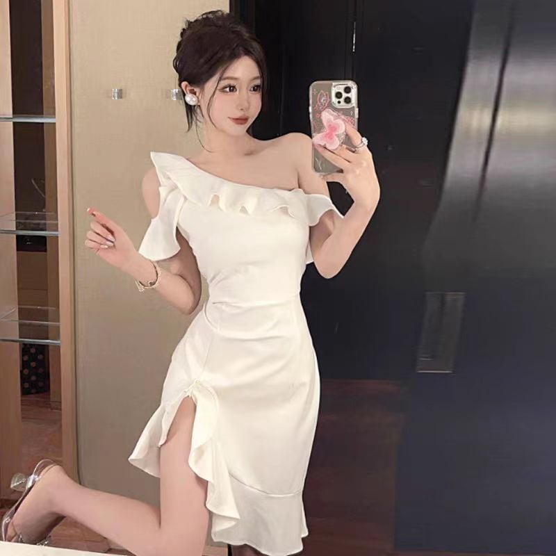 【dress】フリルオフショルダーワンピース G21065