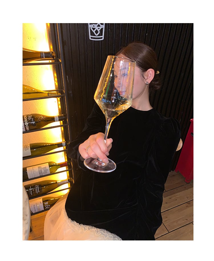 【dress】チュールドッキングワンピース　M26460