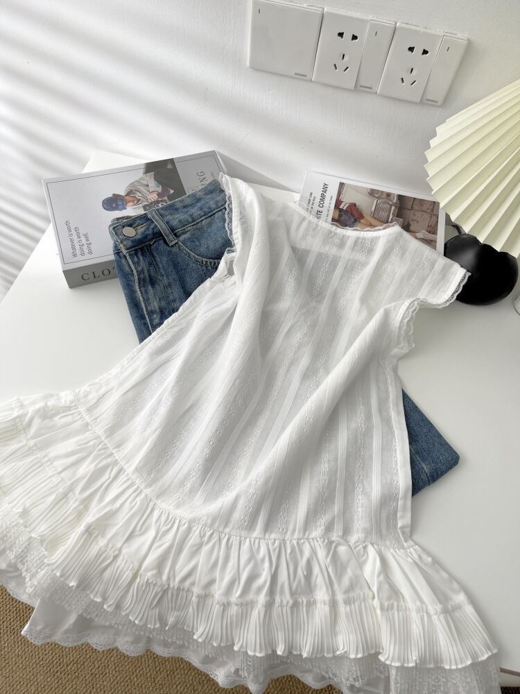 【dress】レース切り替えノースリーブワンピース　M29944