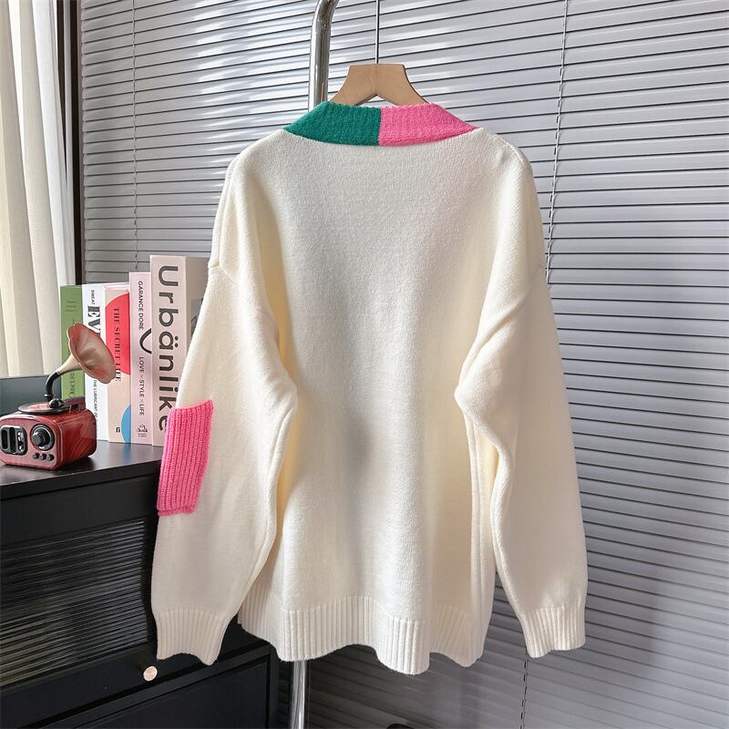 【outer】ドッキングニットカーデ　M18343