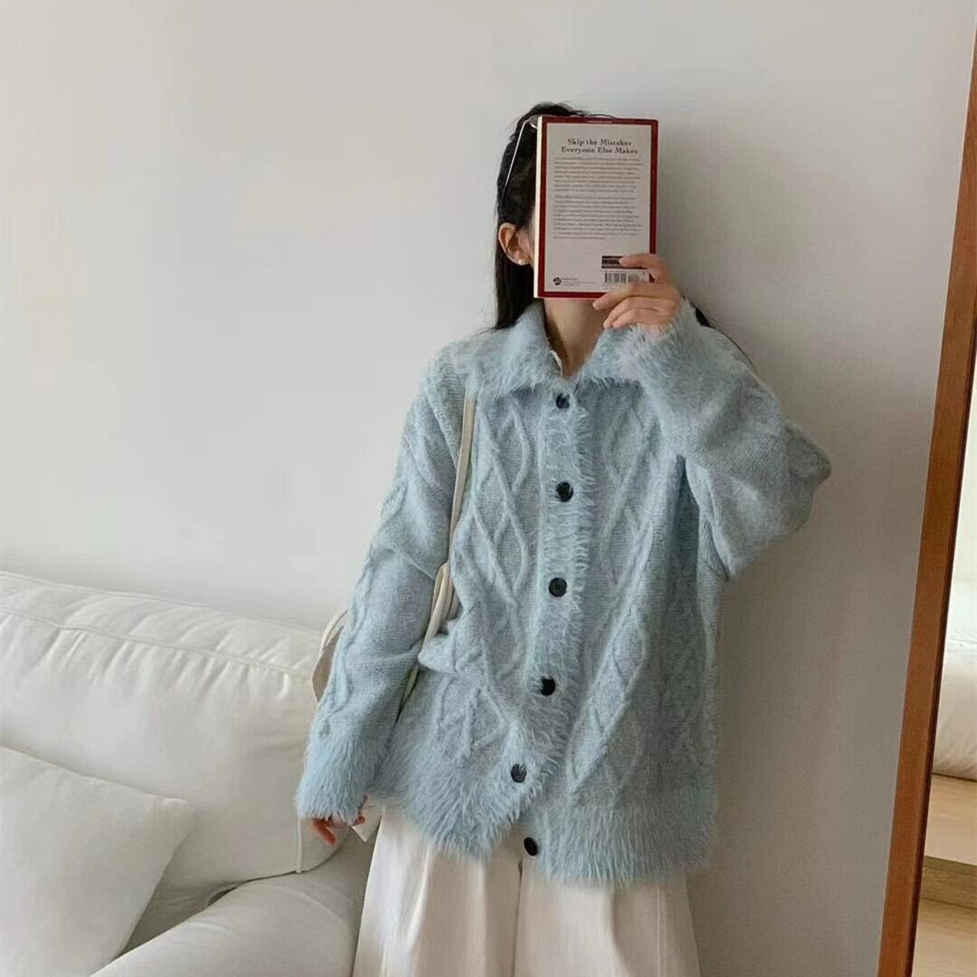 【outer】ニットカーデ　M27352