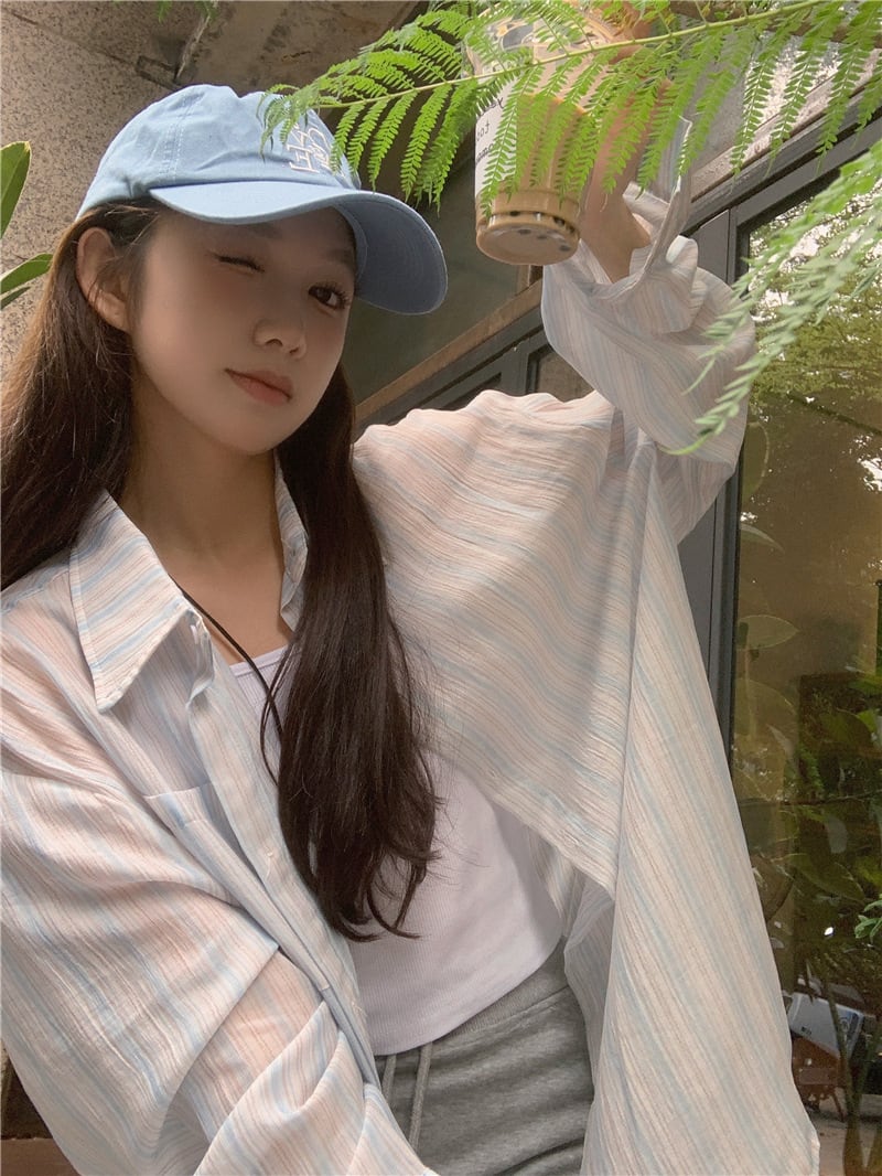 【tops】紫外線対策シャツトップス　M25170
