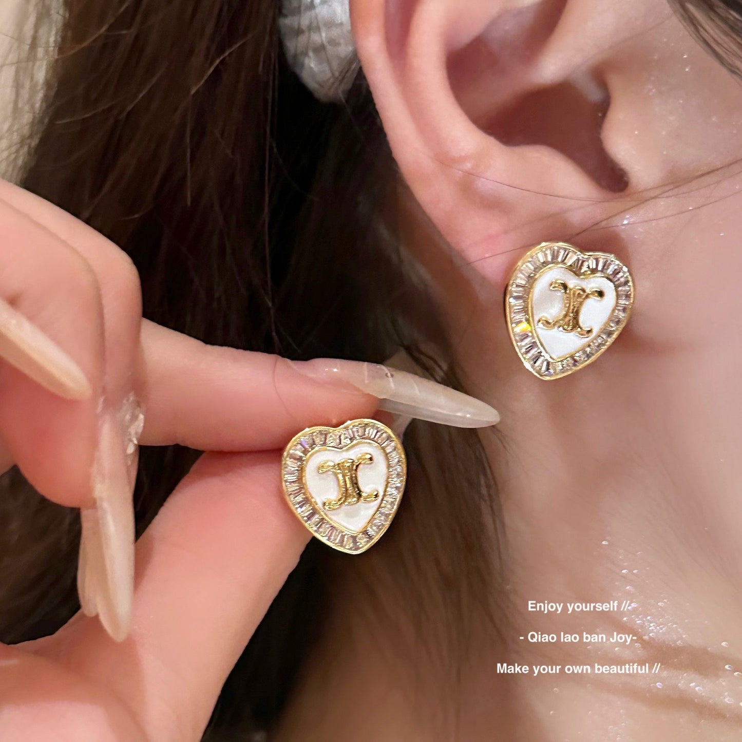 【小物】2色キラキラピアスアクセサリーF8128