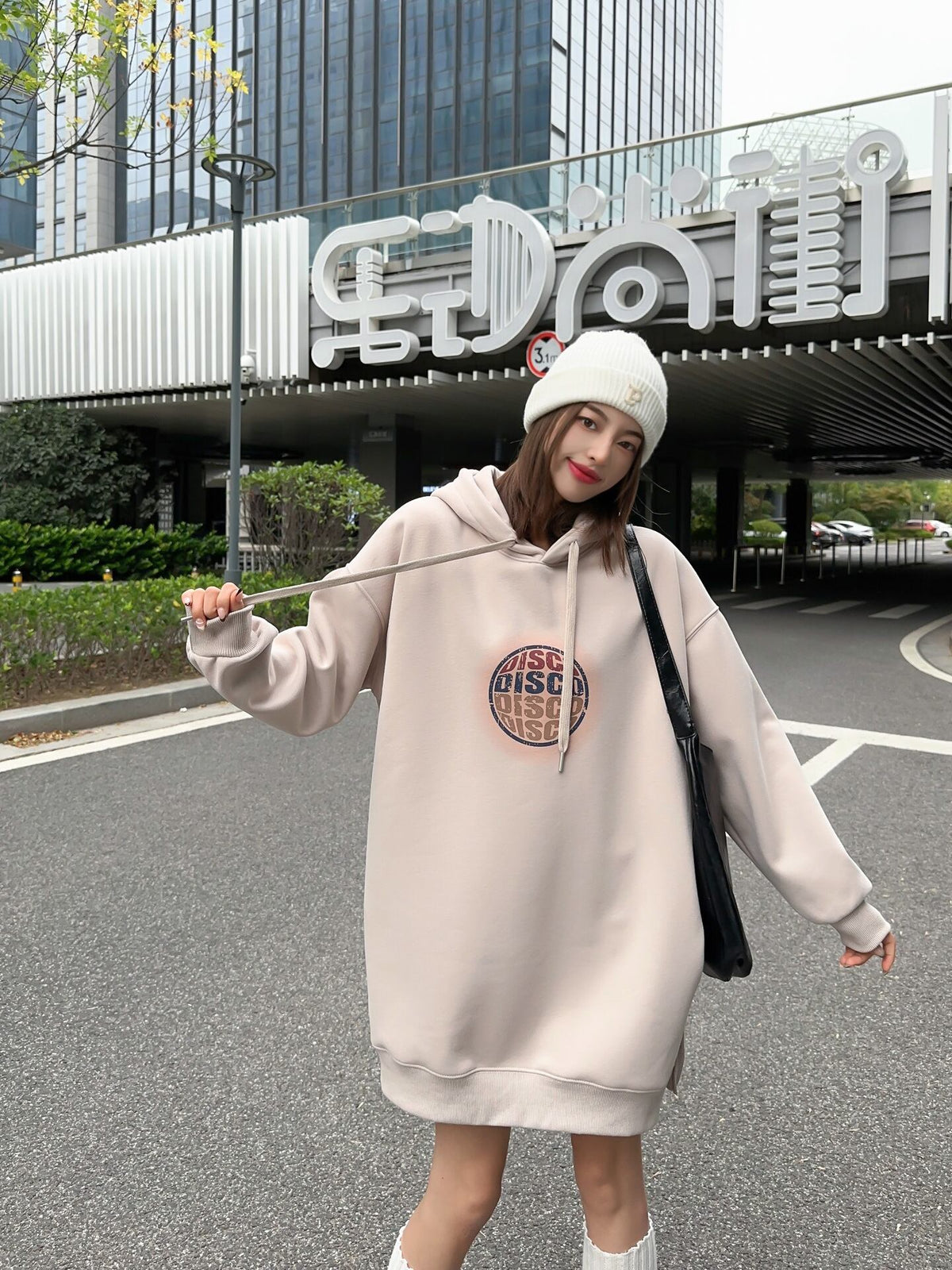 【dress】フード付きカジュアルワンピース    N2167