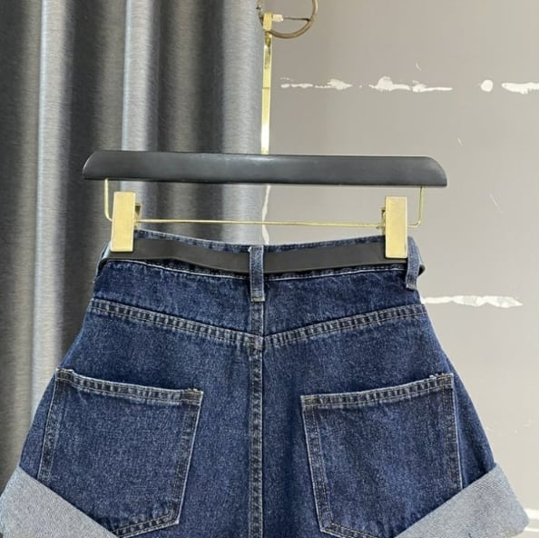 【bottoms】ハイウエストショートパンツG20940