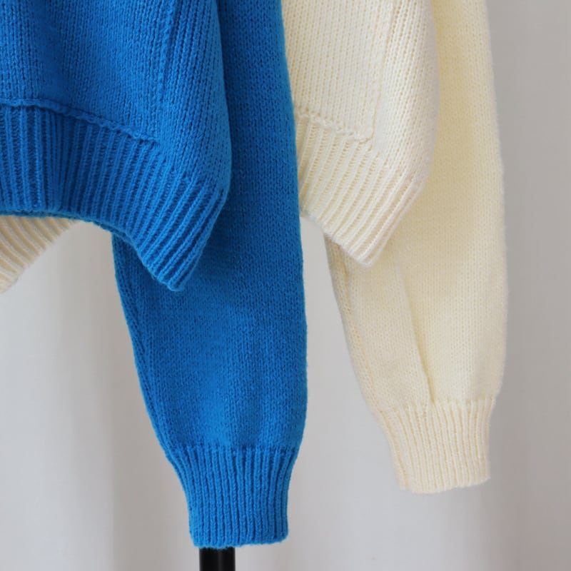 【outer】ファスナーニットカーデ　M28629
