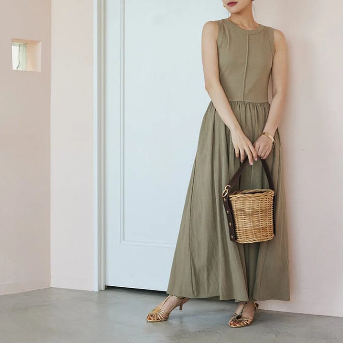 【dress】ノースリーブワンピース　M29754