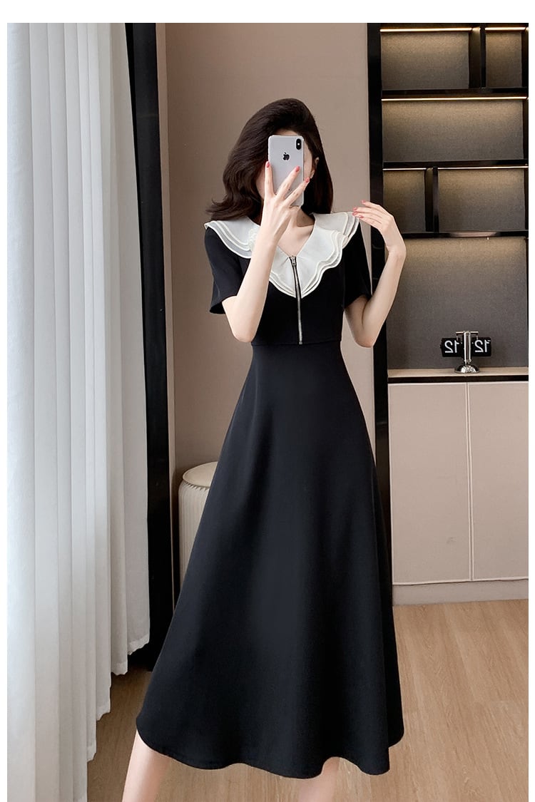 【dress】フリルデートワンピース　M24563