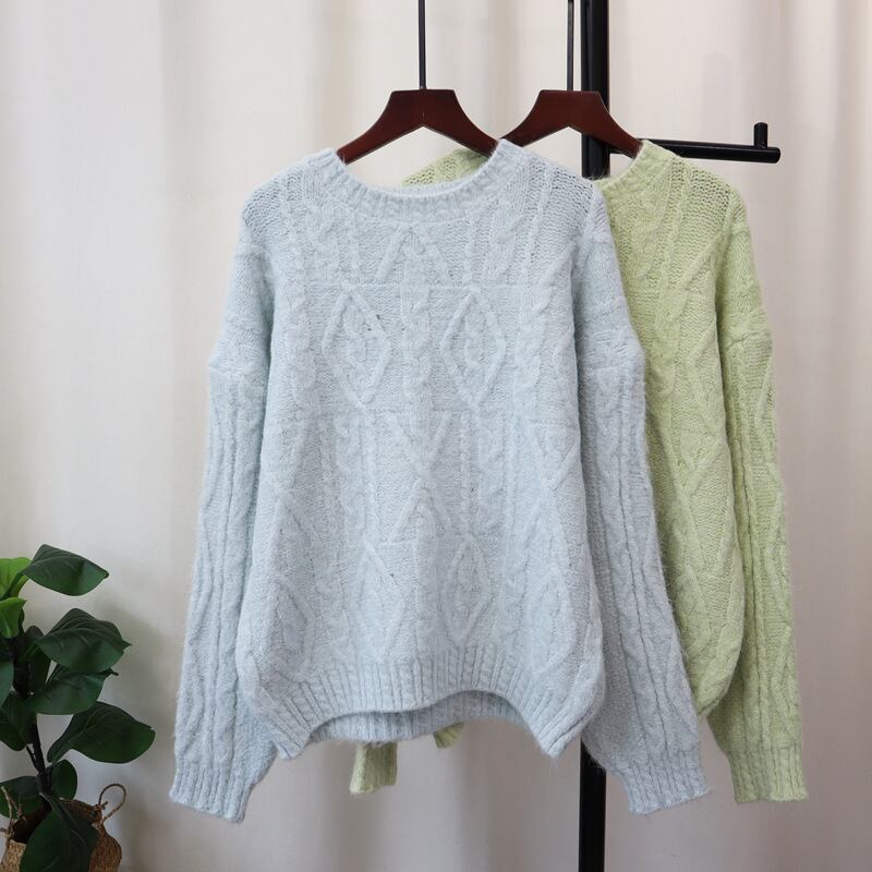【tops】クルーネックニットセーター　M27746