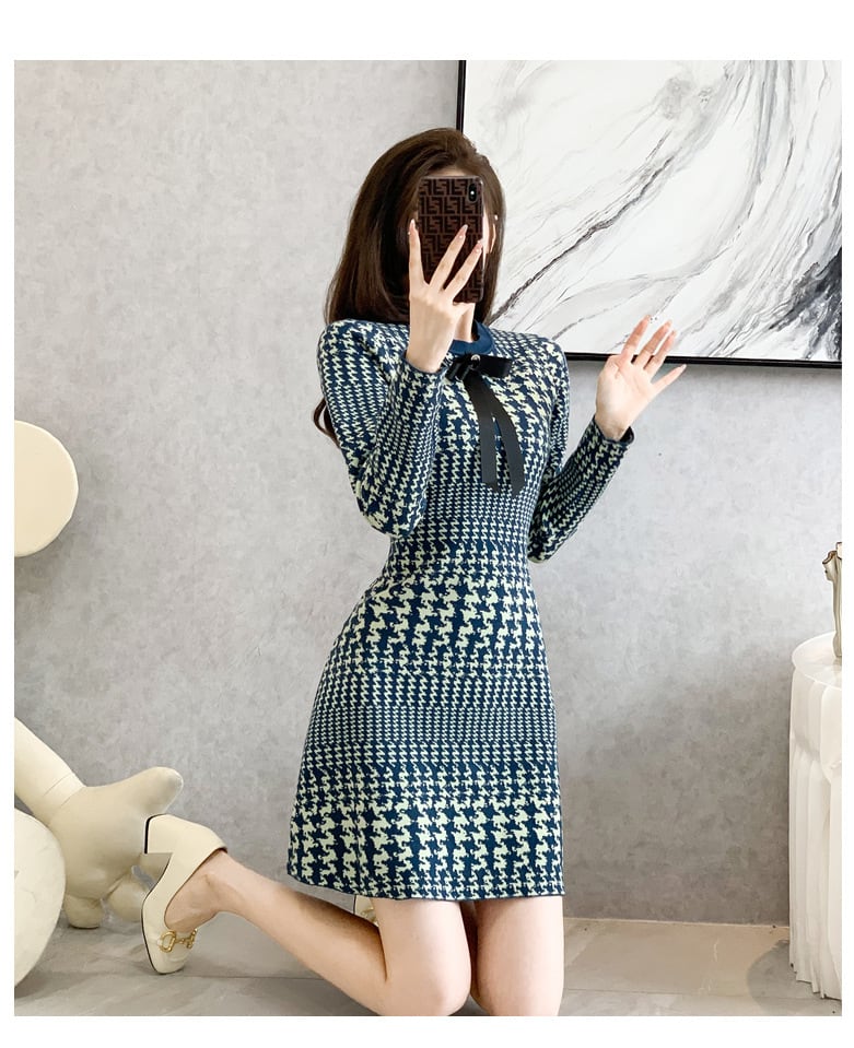 【dress】ジャカードワンピース　M25510