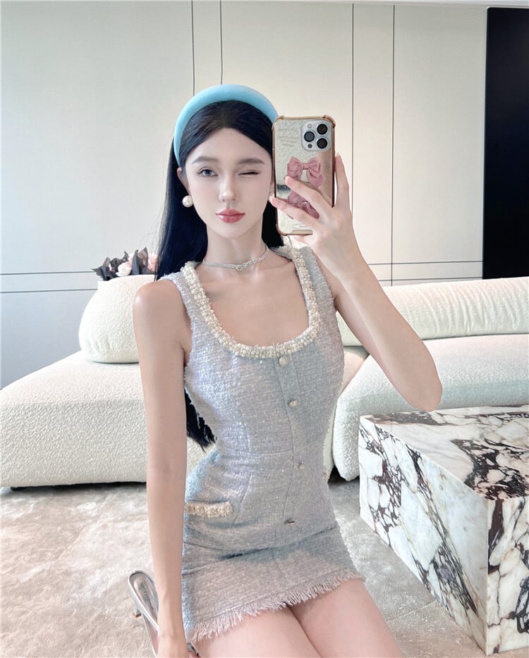【dress】パールデートワンピース　M25199