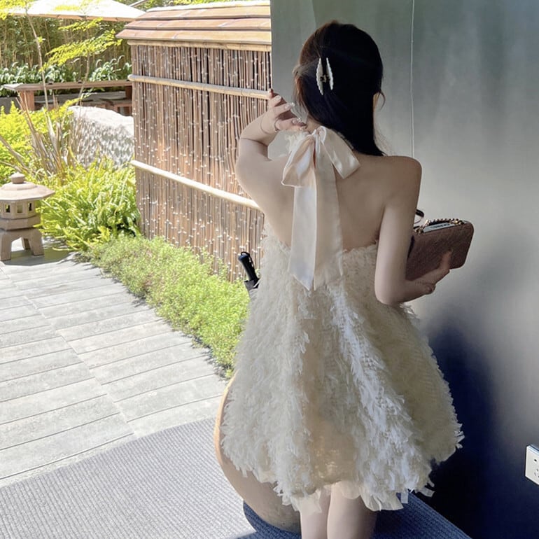【dress】リボン付きワンピース　M24121