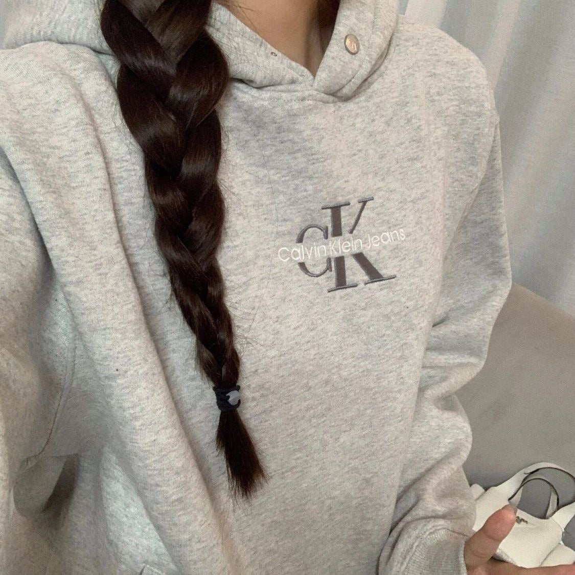 【tops】フード付き長袖パーカーF8111