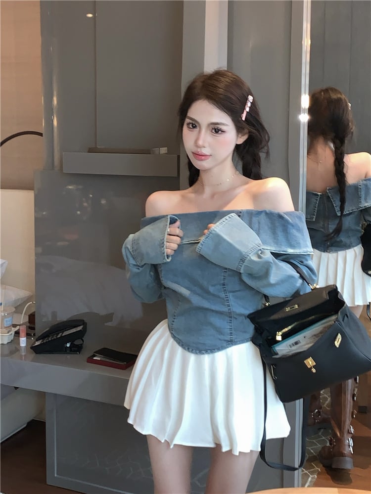 【tops】前後2wayデニムトップス　M28885