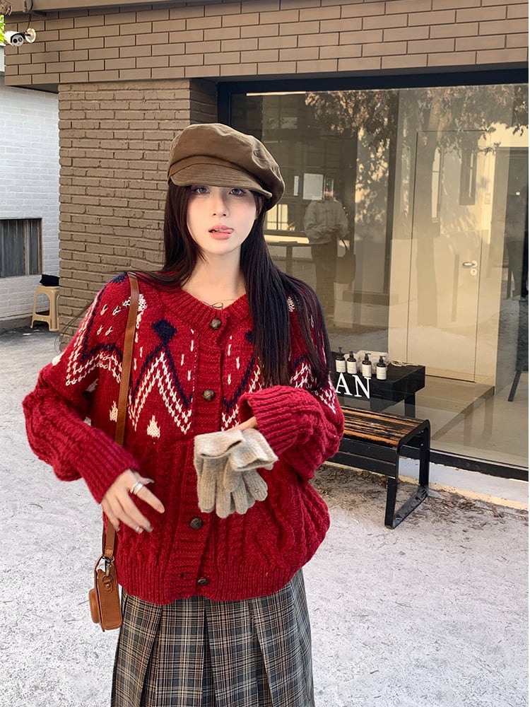 【outer】ニットカーデ　M27681