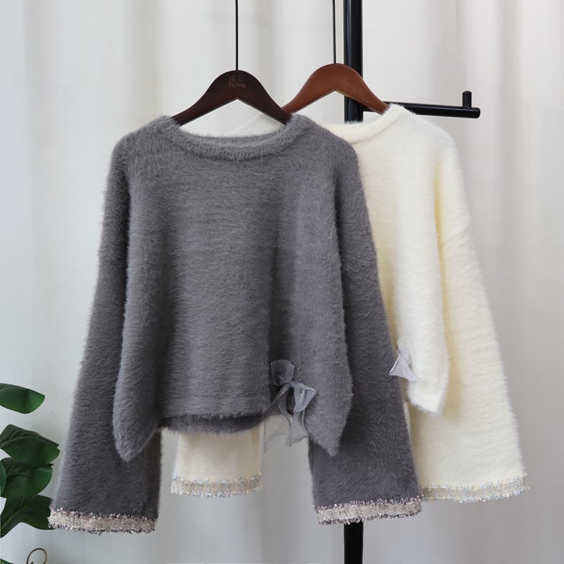 【tops】シャギーニットセーター　M26387