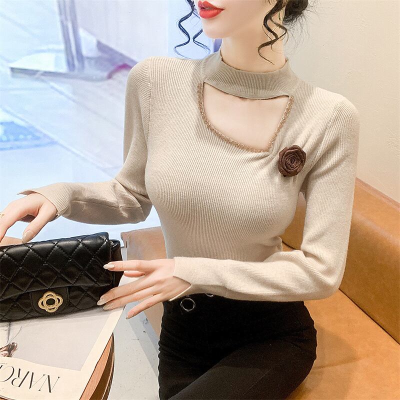 【tops】立体フラワーニットトップス　M27919