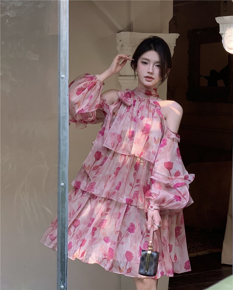 【dress】花柄ワンピース G20407