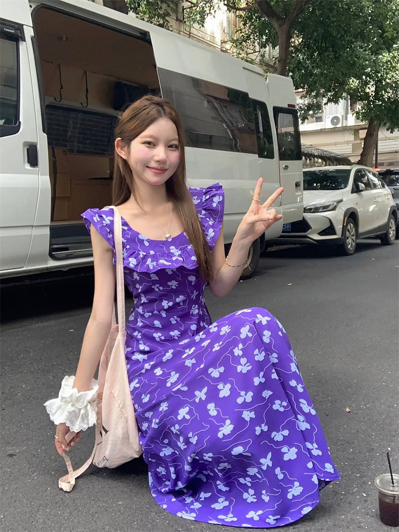 【dress】花柄ワンピース　M24838
