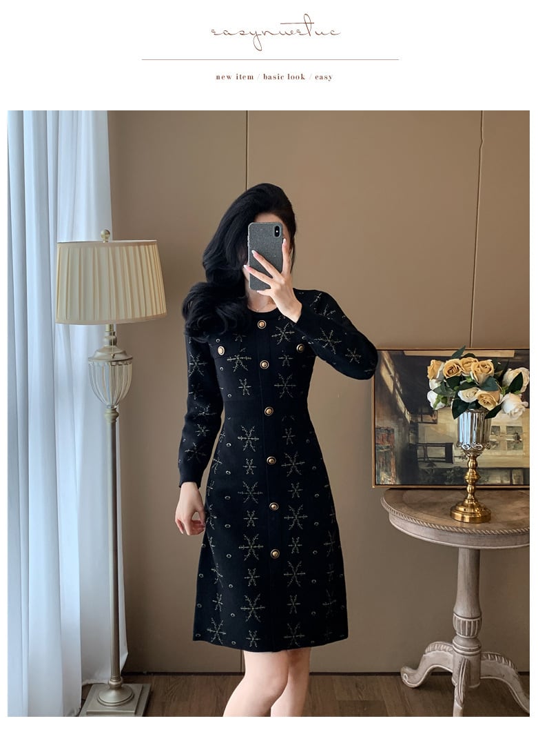 【dress】ニットワンピース　M27684