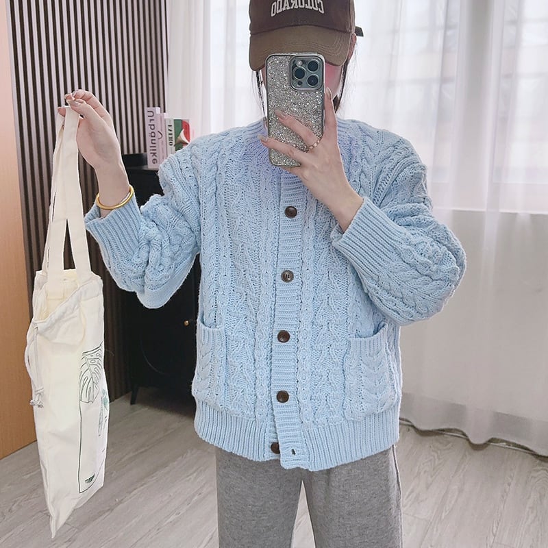 【outer】ニットカーデ　M27402