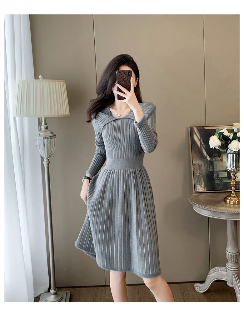 【dress】ニットワンピース　M25363