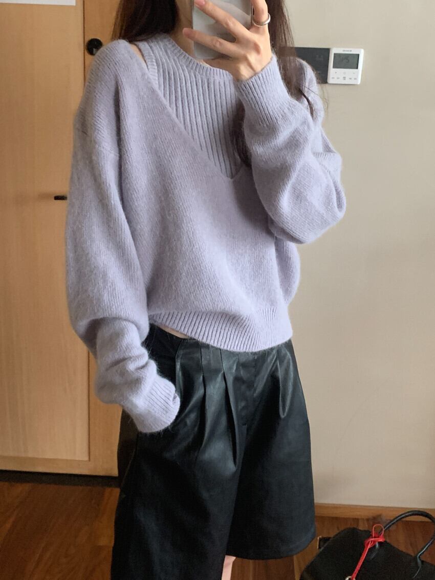 【set】キャミソール×ニットセーターセット　M27414