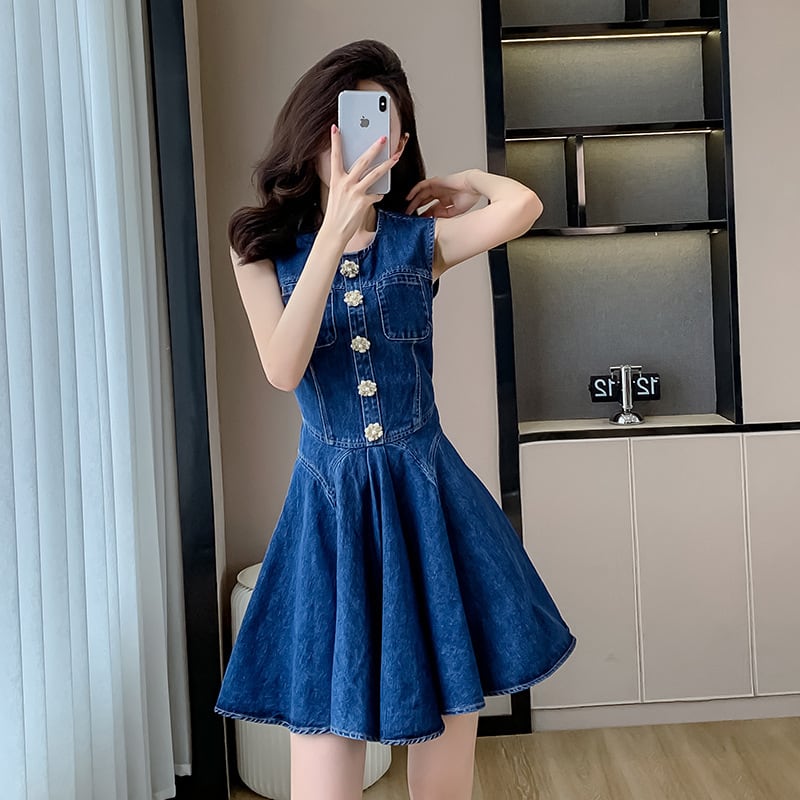 【dress】デニムワンピース　M24566