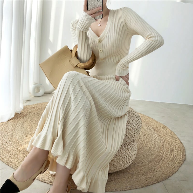 【dress】ニットワンピース　M25489