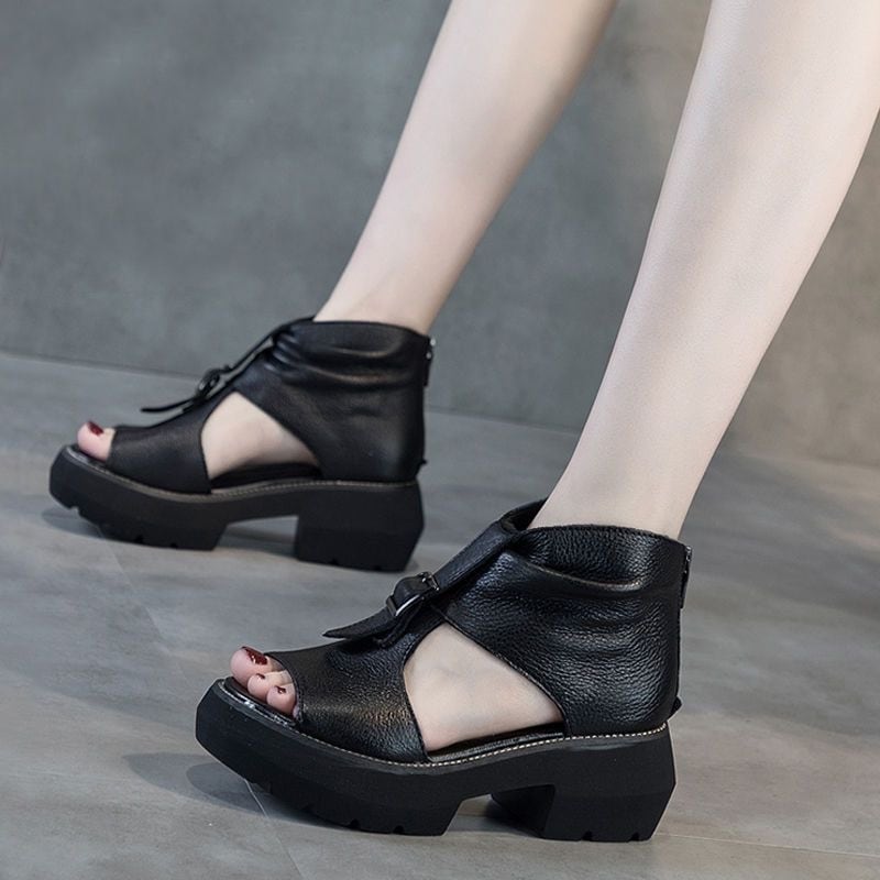 【Shoes】チャンキーヒールサンダル K0131