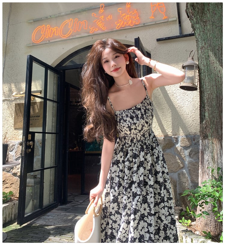 【dress】プリントキャミワンピース　M24976