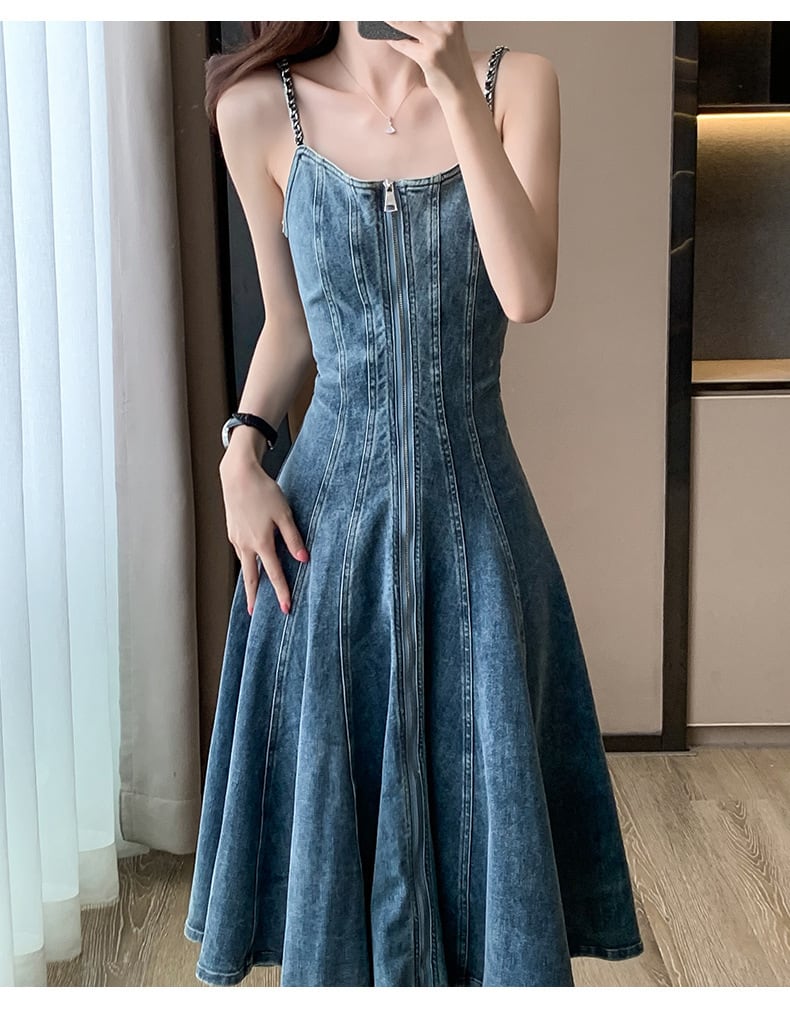 【dress】デニムキャミワンピース　M24564