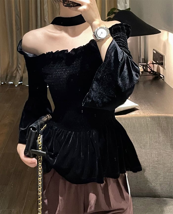 【tops】オフショルダーブラウスG20160